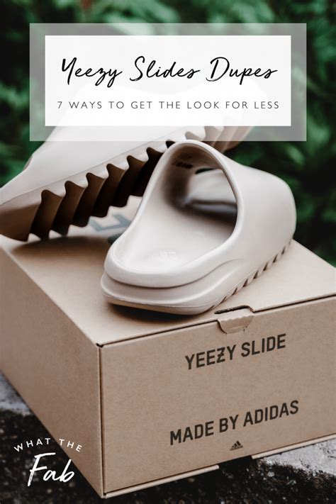 Yeezy Slides Dupes: 7 Ways to Get the Look for Less 